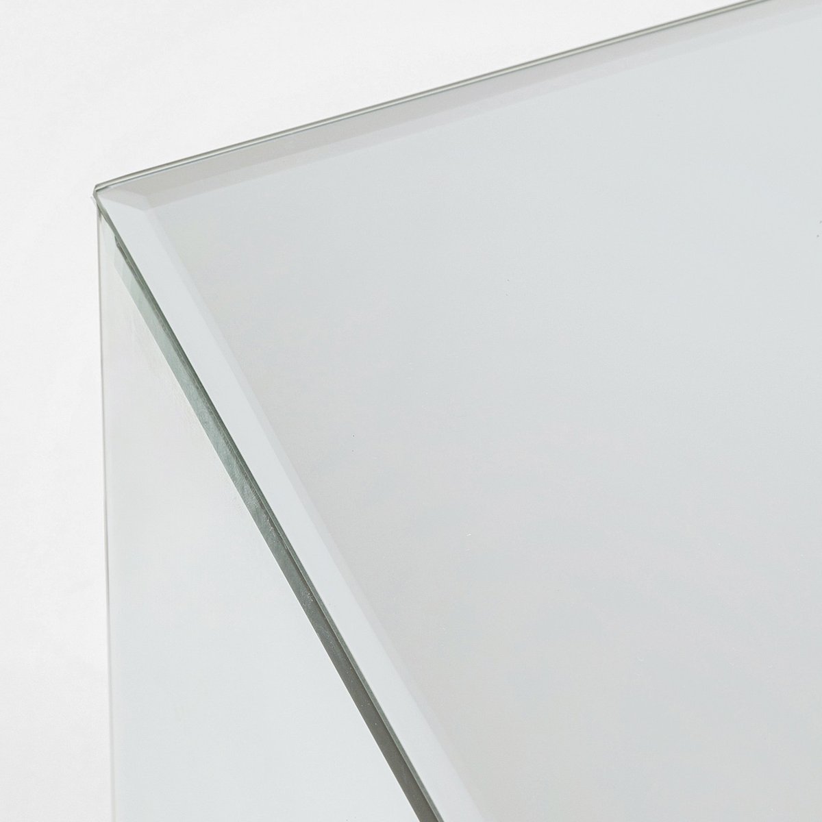 Table d'appoint carrée en verre miroir, LUXURY argent, KARE DESIGN