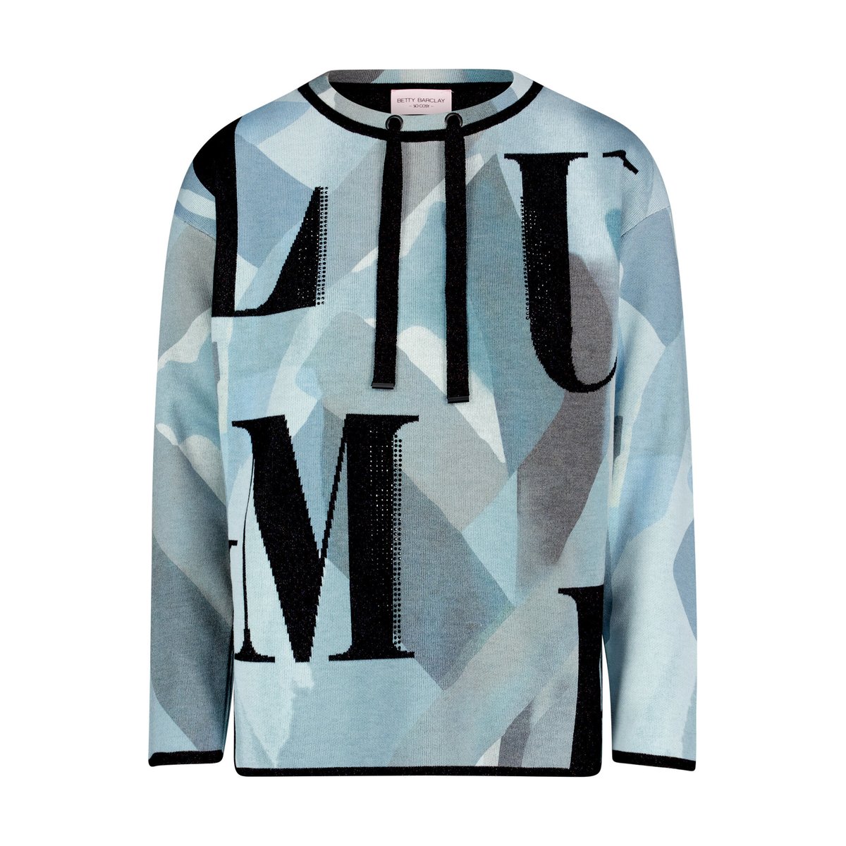 Pull-over en maille à imprimé mint/black, BETTY BARCLAY
