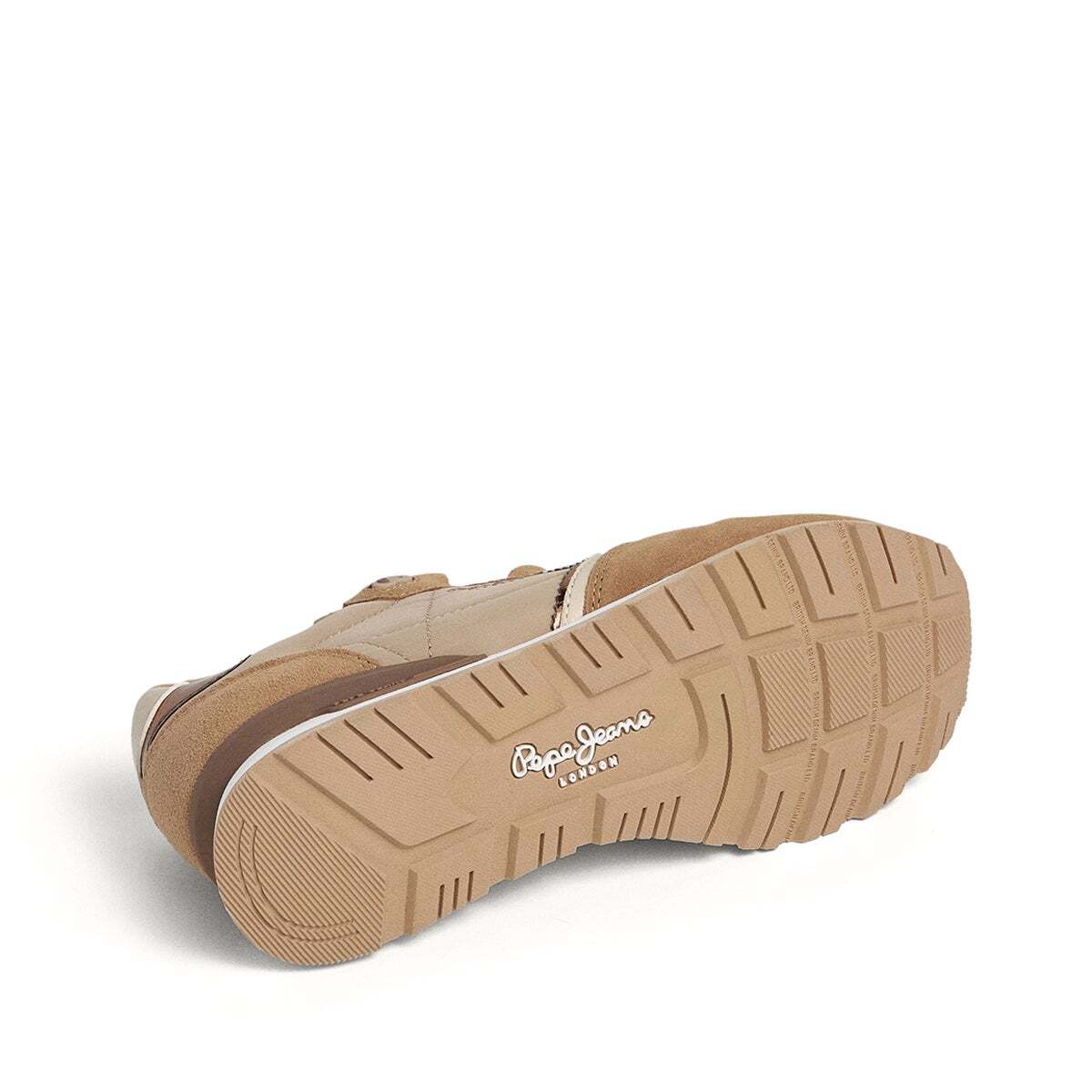 Baskets De Course D'inspiration Rétro- Brit beige sable, PEPE JEANS