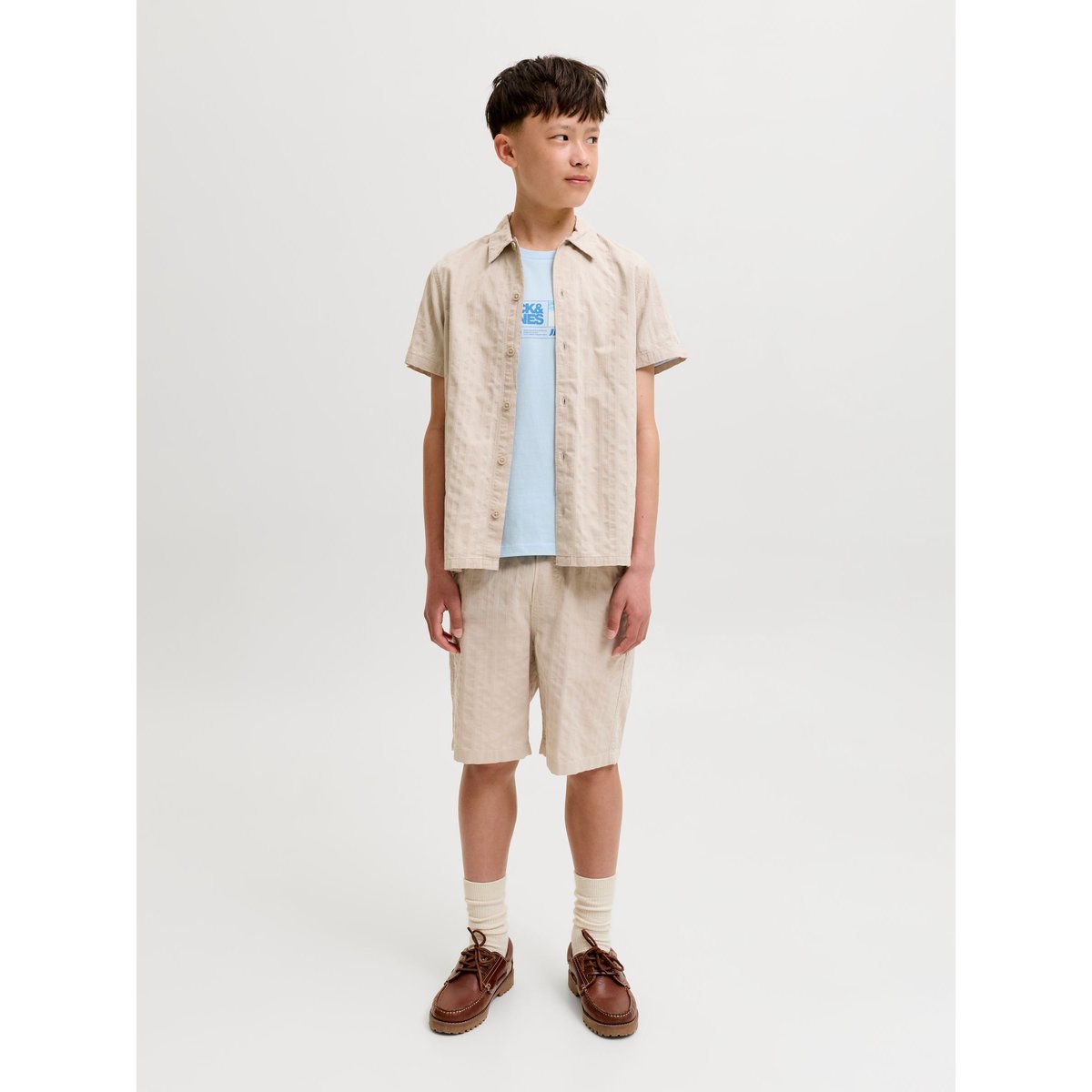 Chemise feather gray, JACK & JONES JUNIOR