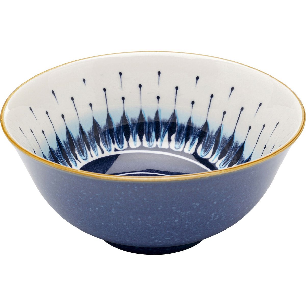 Lot de 4 bols en porcelaine, DALIA bleu, KARE DESIGN