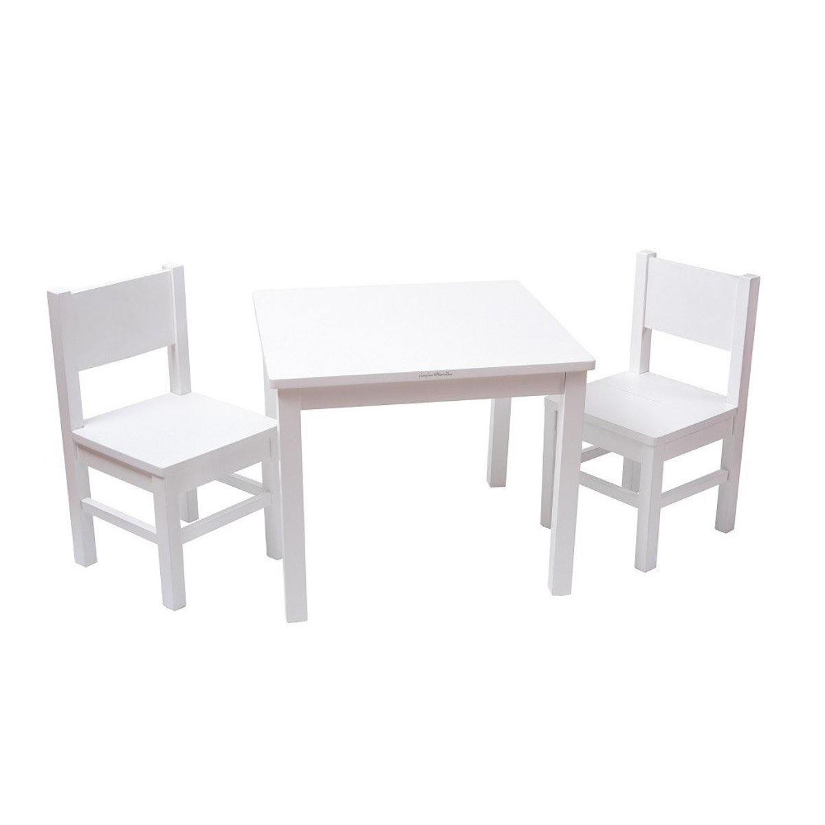 Lot de 2 Chaises Enfant en bois Blanc 4-7 ans blanc, PIOUPIOU ET MERVEILLES