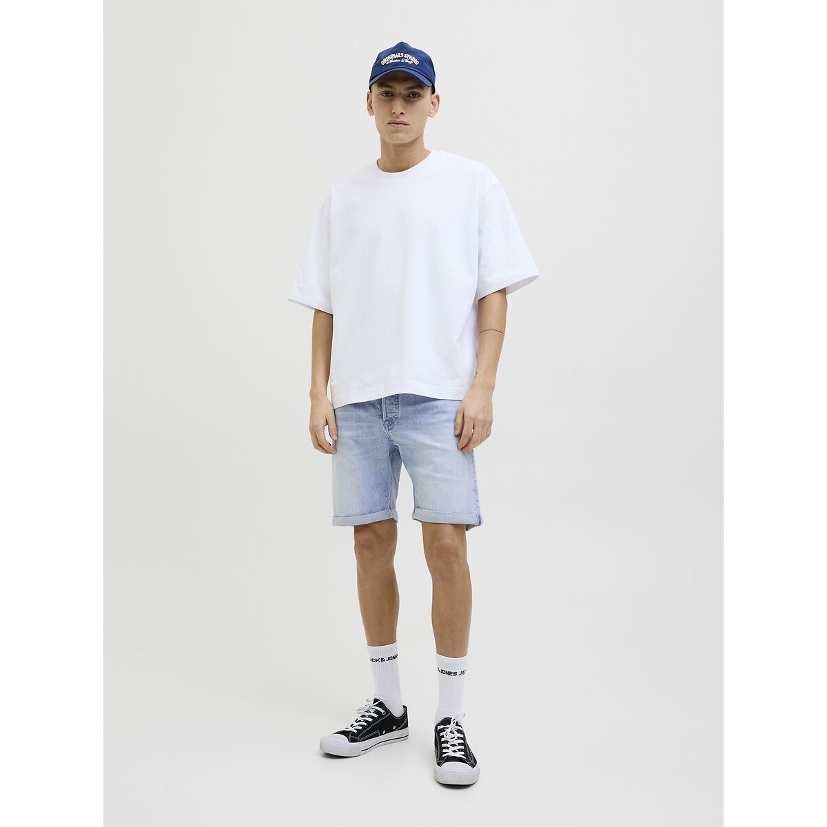 Short en jean regular denim clair, JACK & JONES