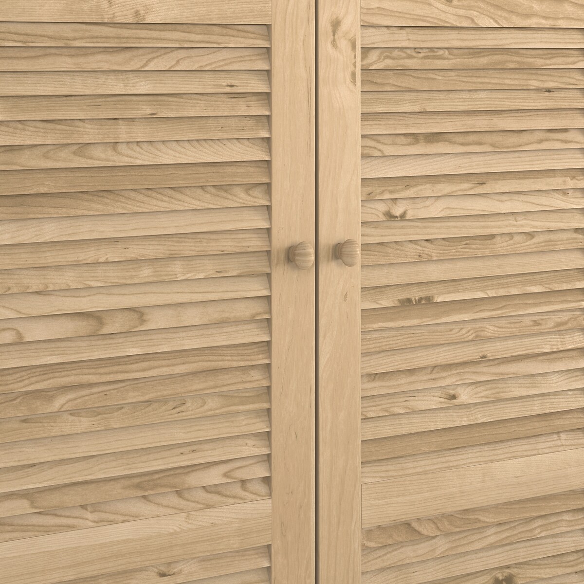 Armoire 2 portes, Mayor bois clair brut, SO'HOME