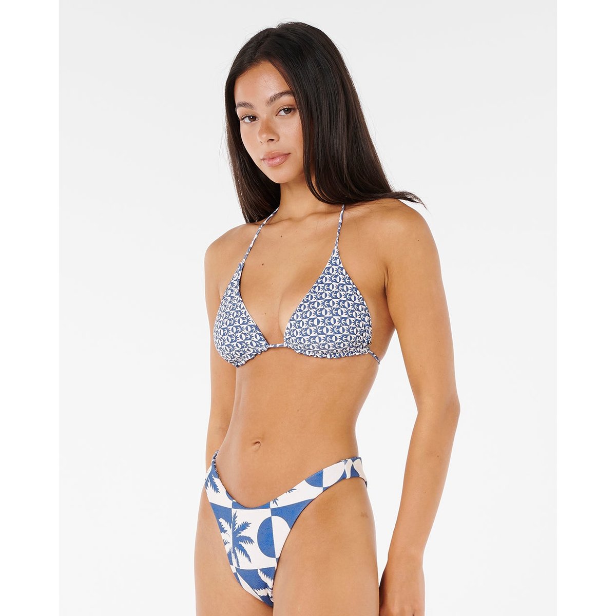 Bas de maillot SUMMER SUN REVO HI LEG SKIMPY bleu marine, RIP CURL