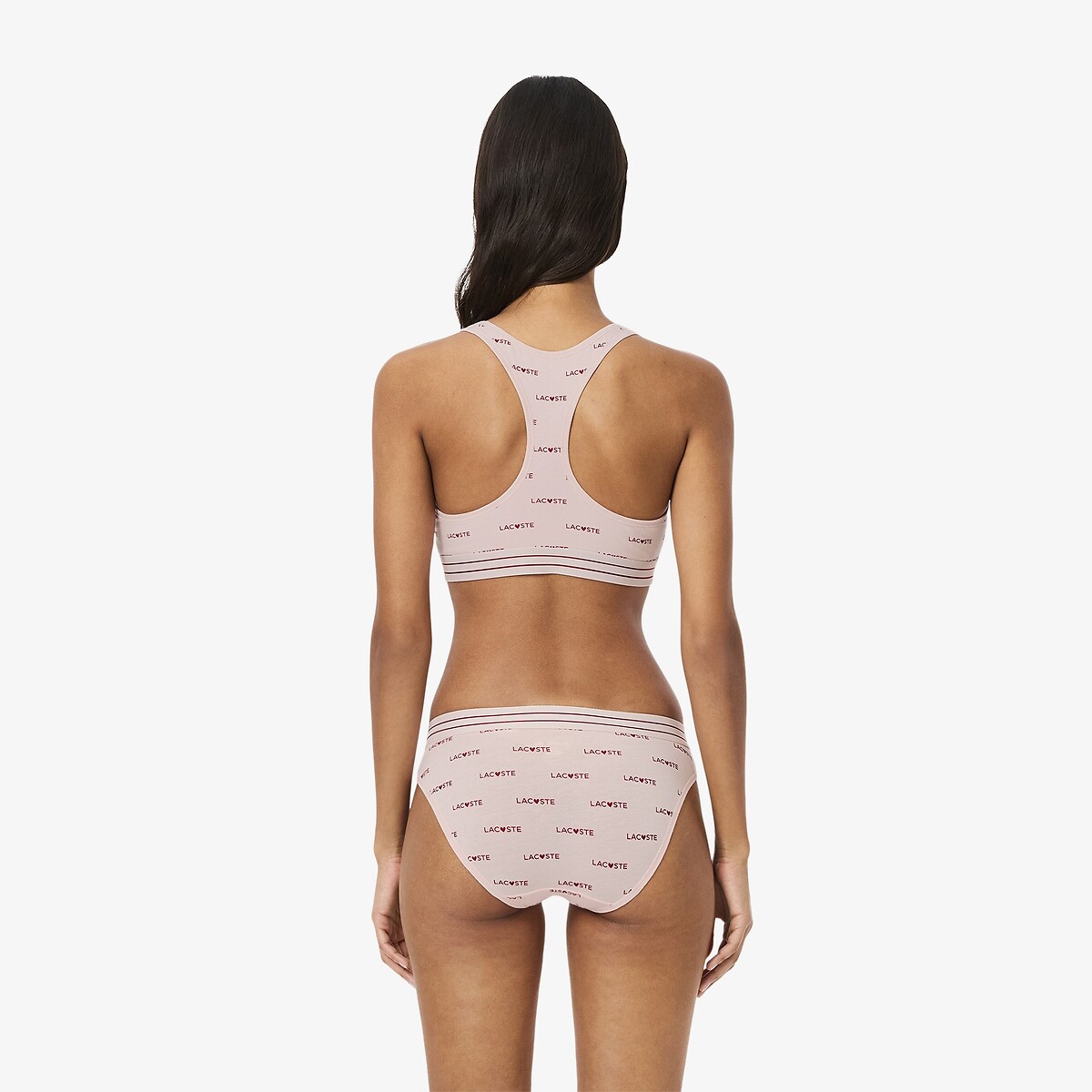 Bralette in katoen St. Valentijn roze, LACOSTE