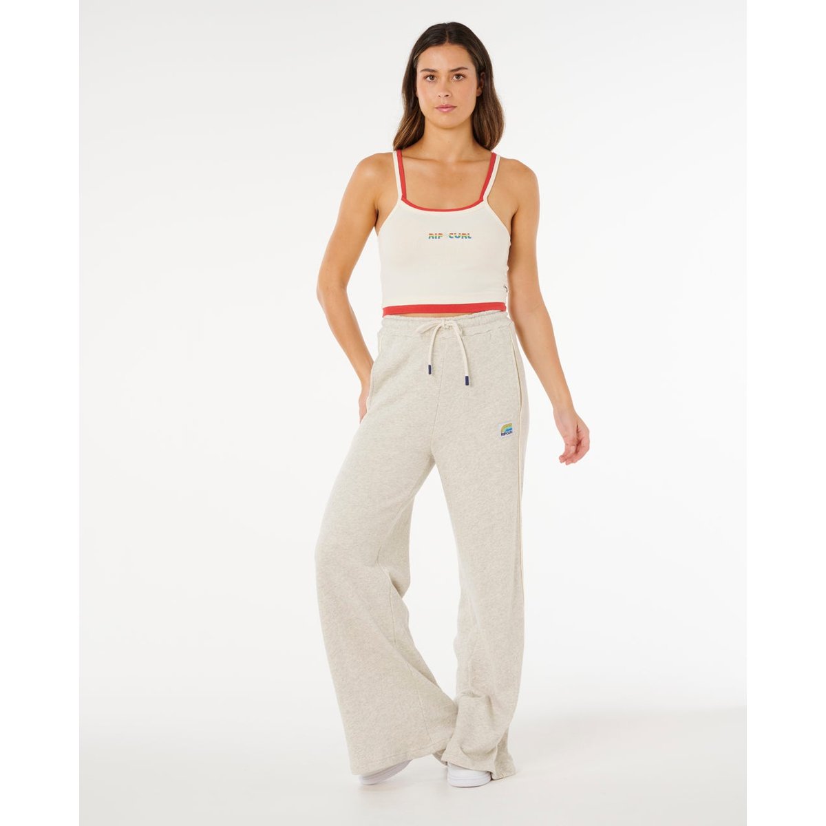 Pantalon large SURF Side Spliced gris chiné, RIP CURL