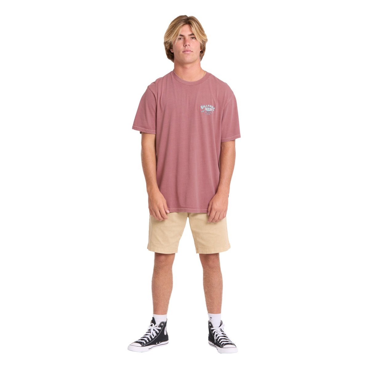 T shirt manches courtes HERITAGE ARCH rouge red dahlia, BILLABONG