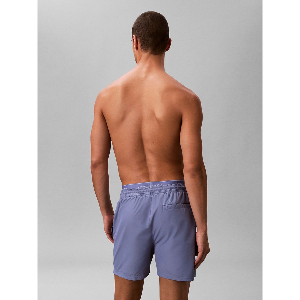 Short de bain mi-long Essential bleu, CALVIN KLEIN