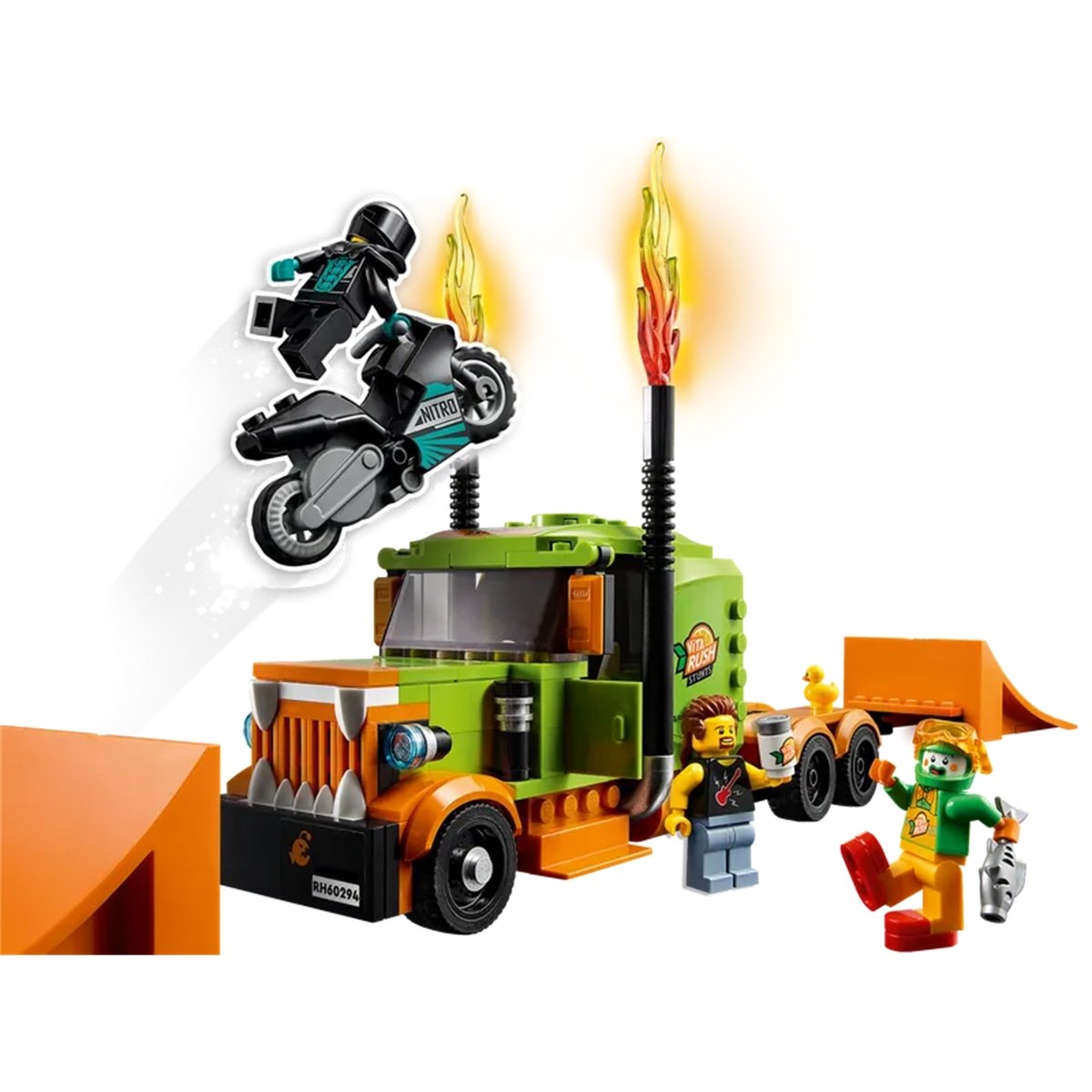 Le camion de spectacle des cascadeurs multicolore, LEGO