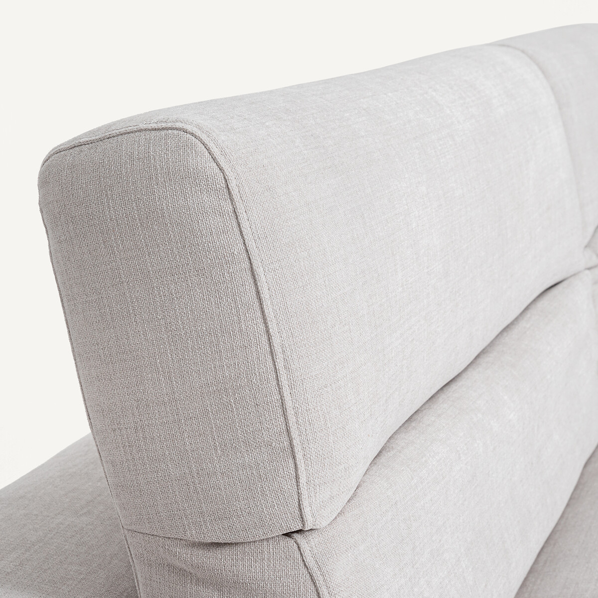 Canapé polyester coton, Orizonte gris clair, AM.PM