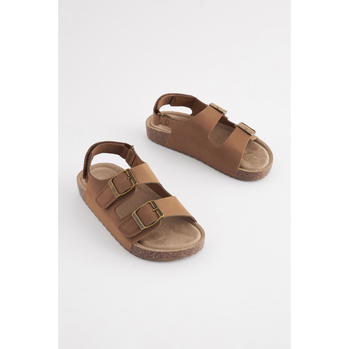 Sandales ouvertes pour l'été marron fauve, NEXT