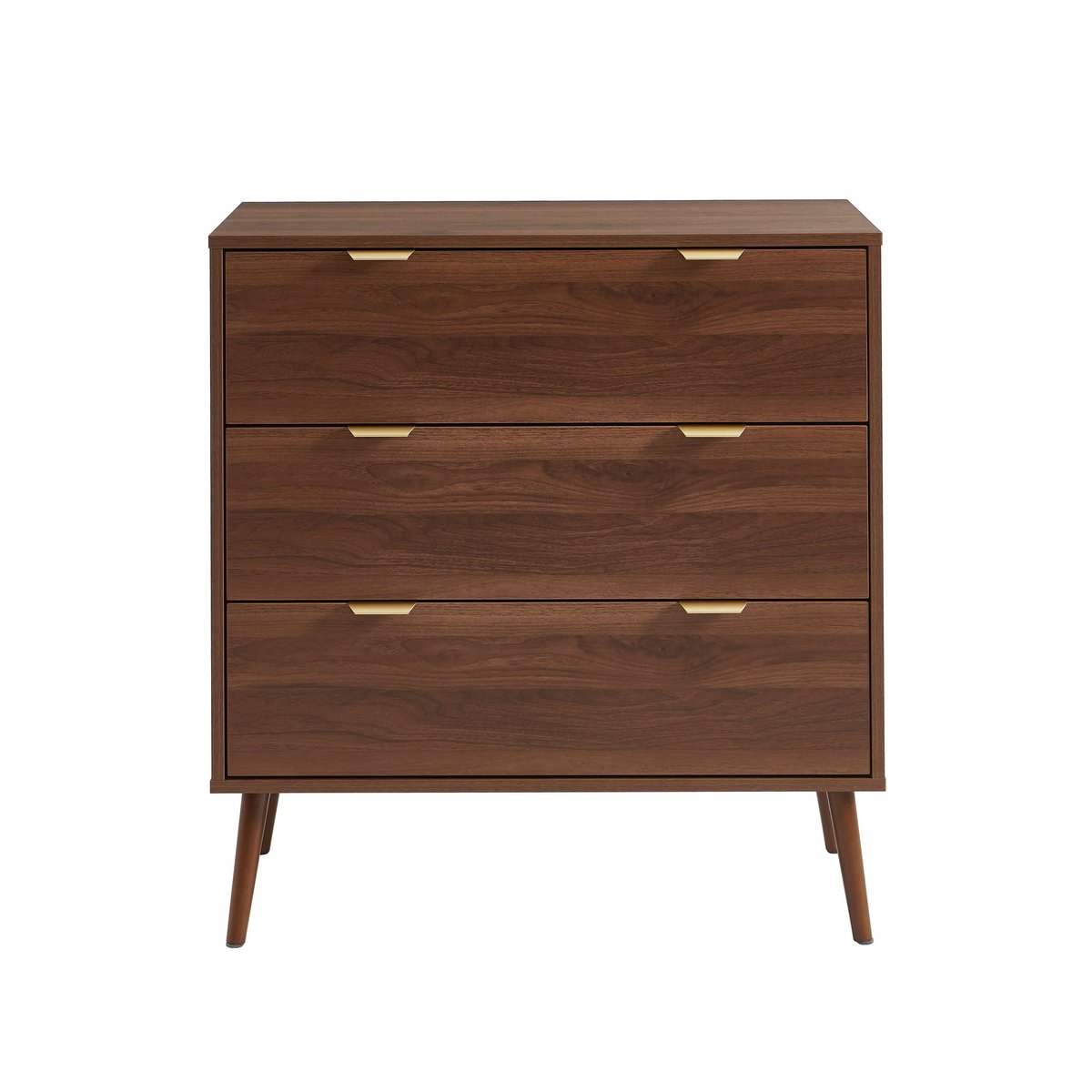 Commode 3 tiroirs JEANNE noyer, BAÏTA