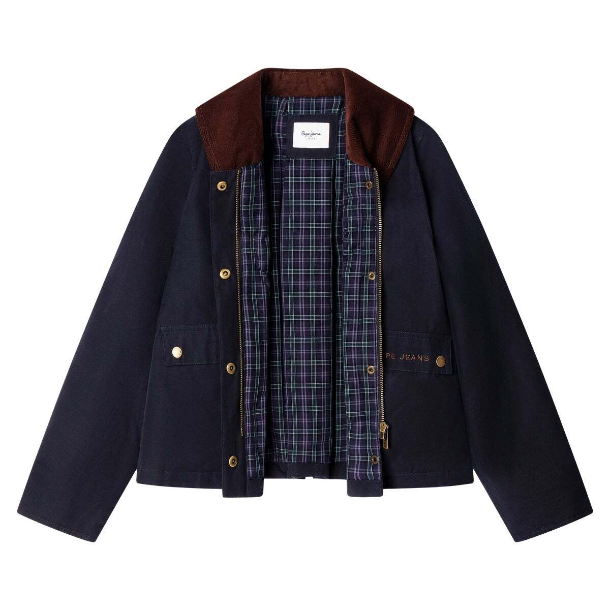 Veste Avec Finition Cirée bleu dulwich, PEPE JEANS