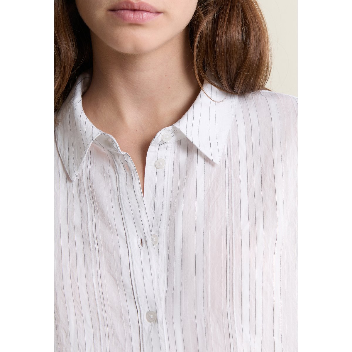 Chemise manches longues COCO RAY blanc, ETAM