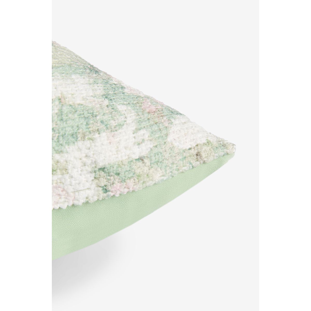 Coussin à imprimé floral abstrait renew vert sauge, NEXT