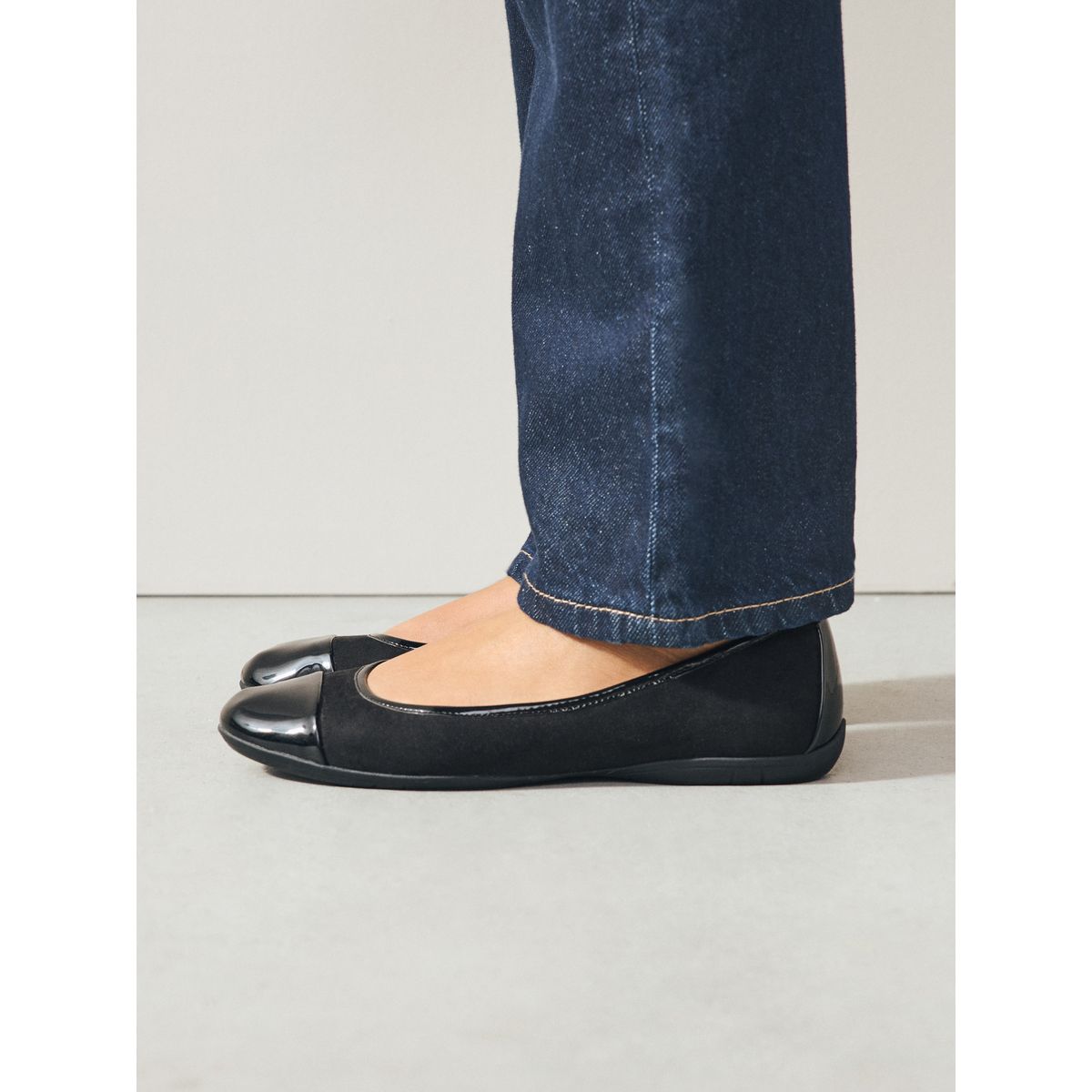 Ballerines à bout renforcé forever comfort® noir, NEXT
