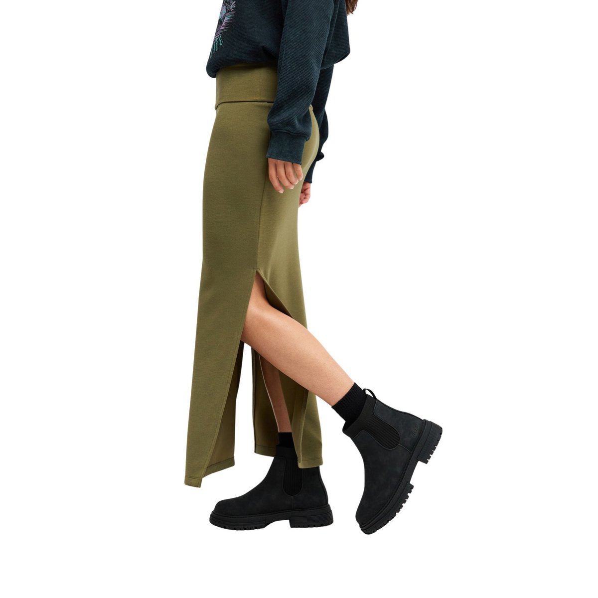 Jupe longue BAREFOOT BALLADE. vert winter moss, ROXY