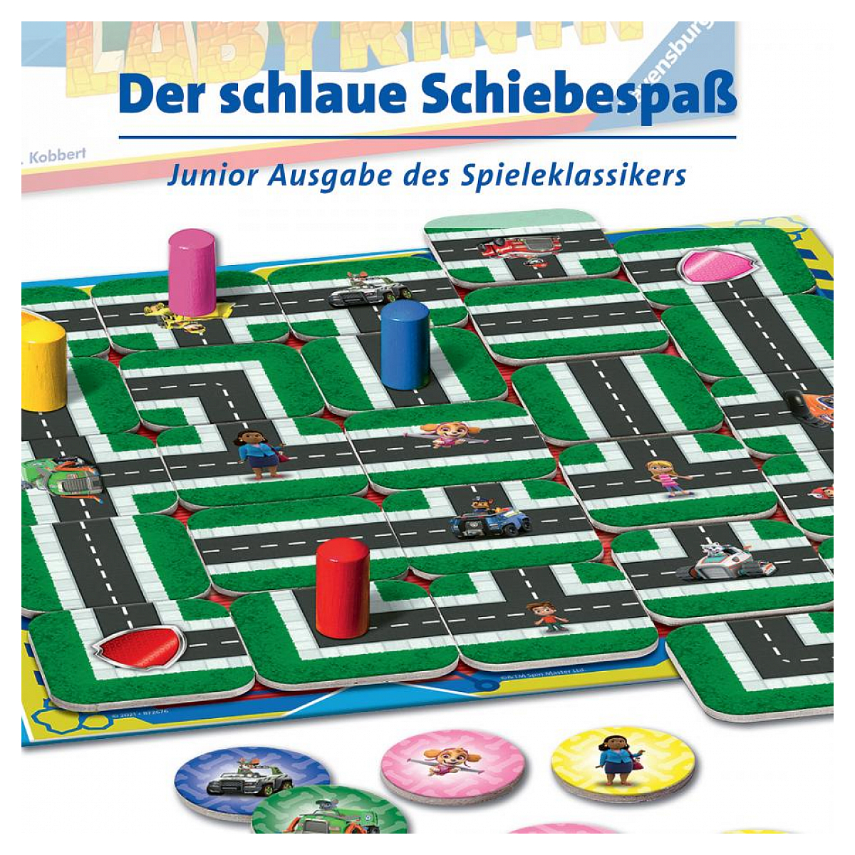 Labyrinthe Junior Pat Patrouille couleur unique, RAVENSBURGER
