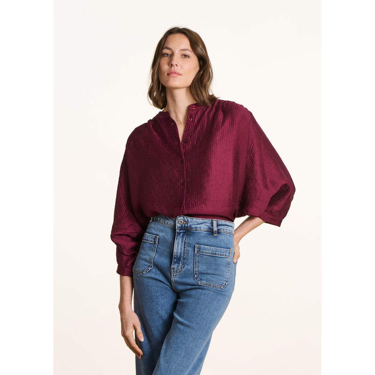 Chemise ample à manches longues acacia, LA FEE MARABOUTEE