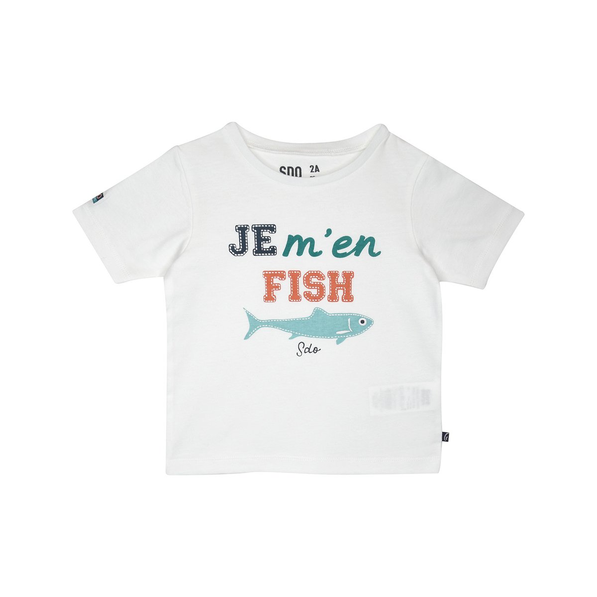 Tee shirt giuseppe manches courtes enfant blanc, SUCRE D'ORGE