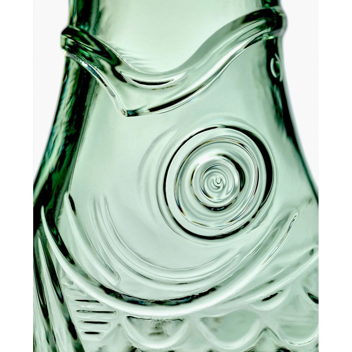 Carafe en verre Fish vert, SERAX