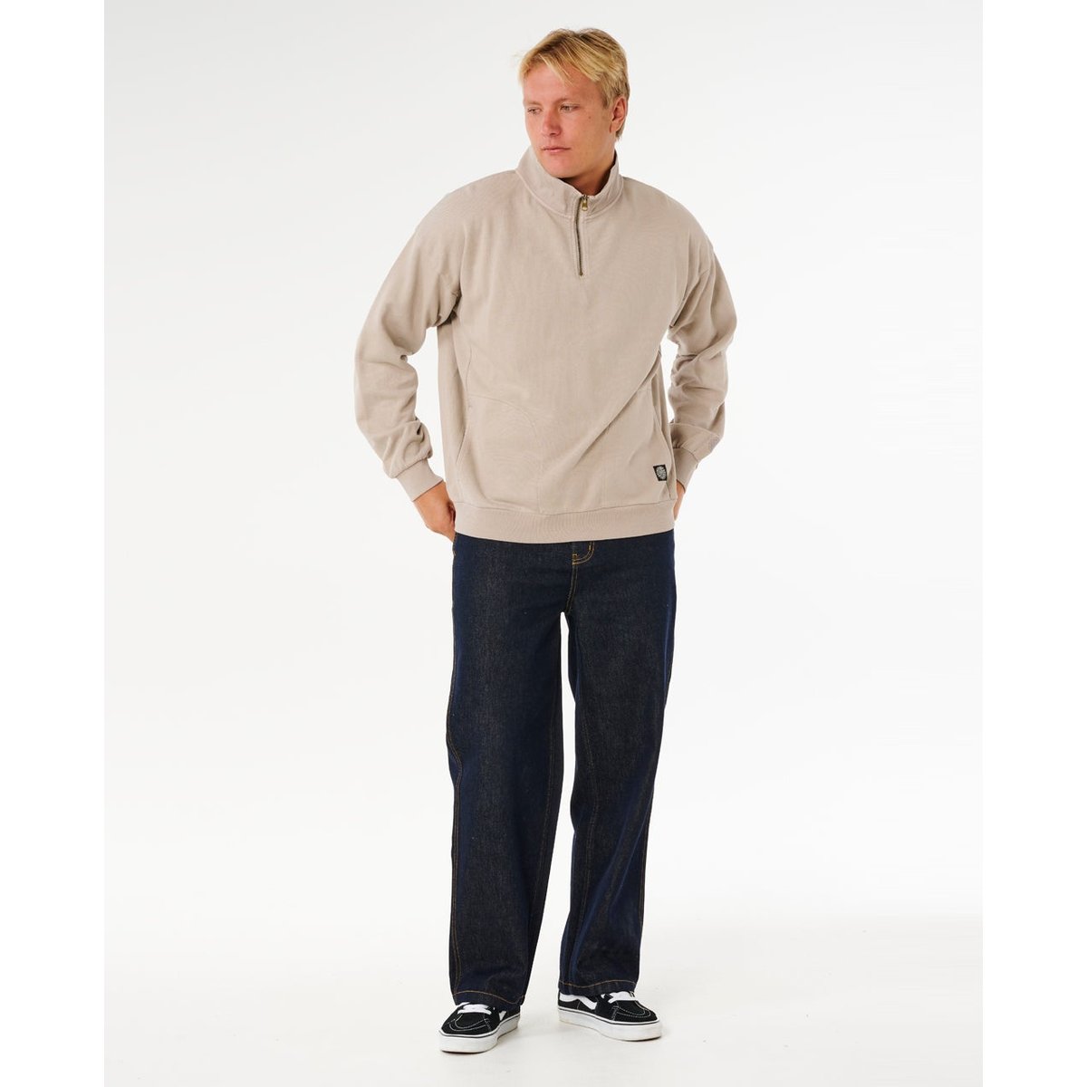Sweat PREMIUM SURF Qtr ZIP CREW pierre, RIP CURL