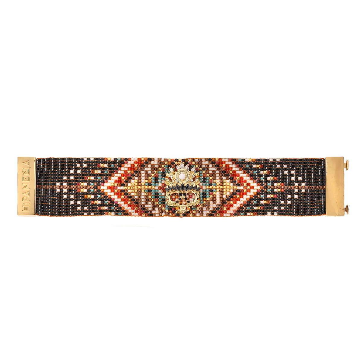 Bracelet manchette avec fermoir aimanté TOMER doré, HIPANEMA