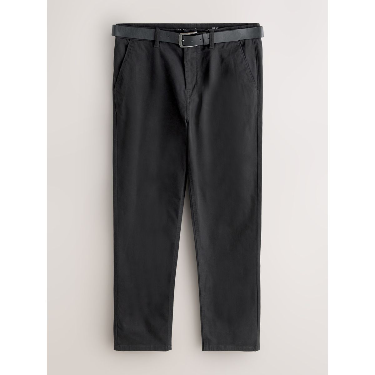 Pantalon chino motionflex avec ceinture noir, NEXT