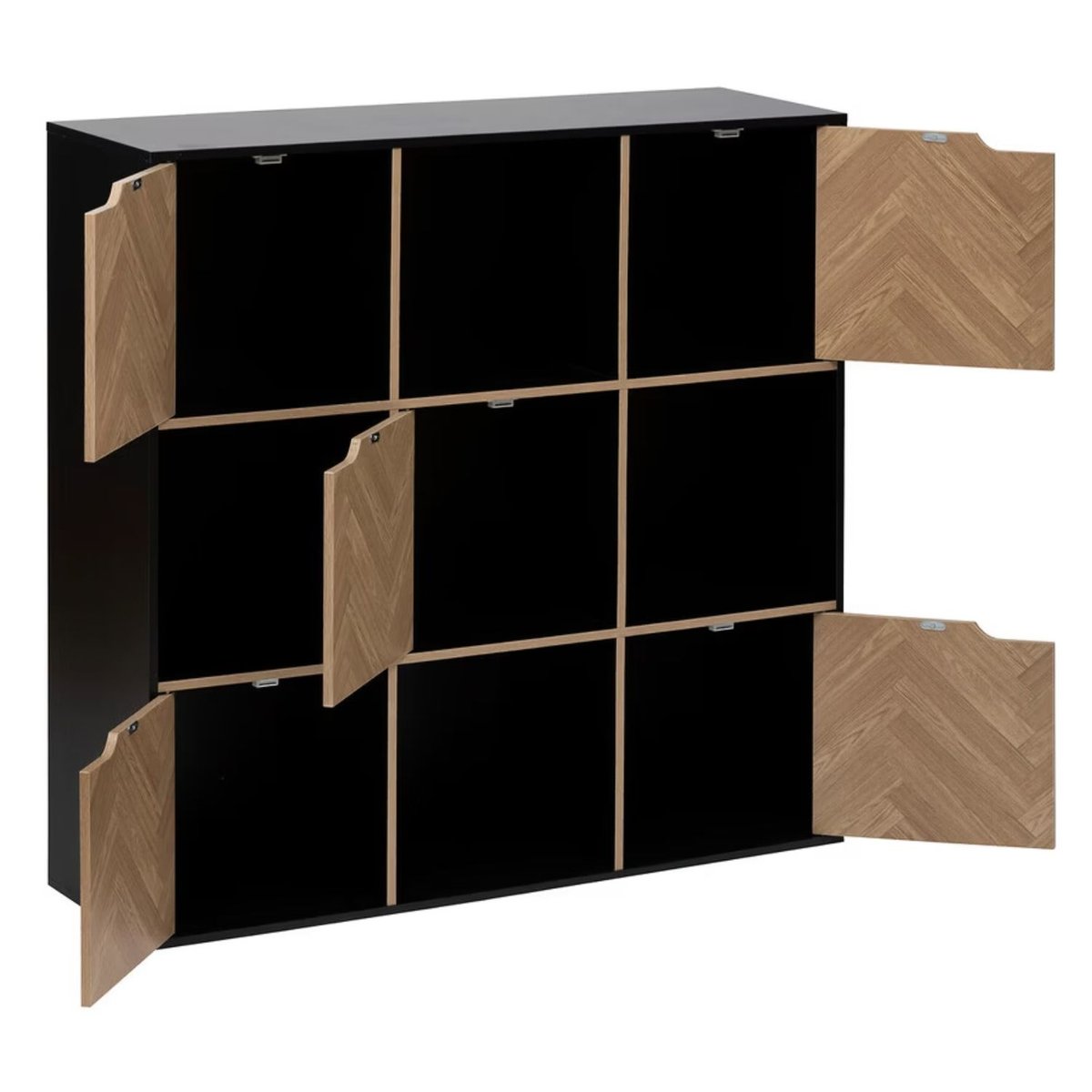 Étagère 9 cases Mix'n Door CHEVRONS beige, ATMOSPHERA