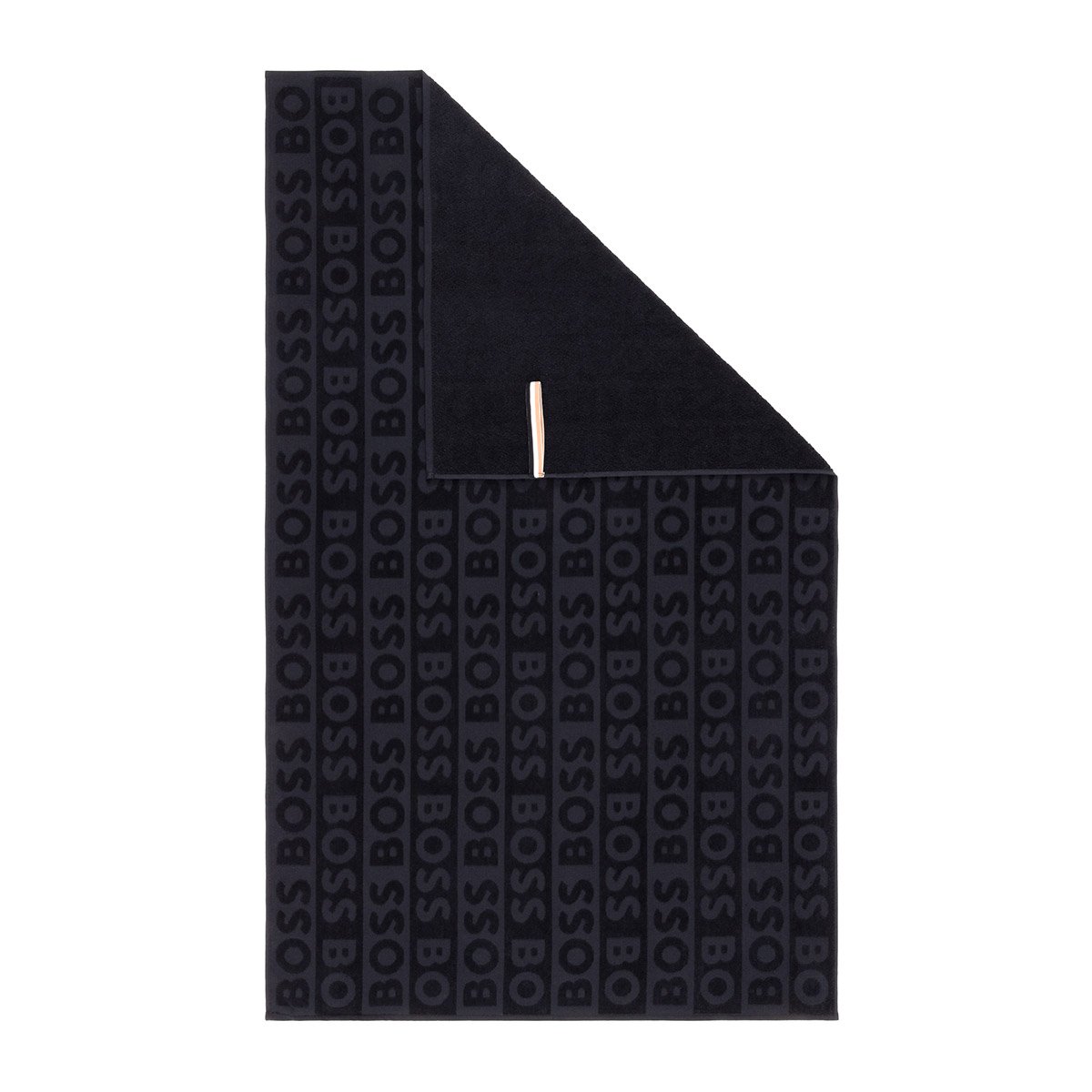 Serviette de plage en velours,FONT black, BOSS HOME