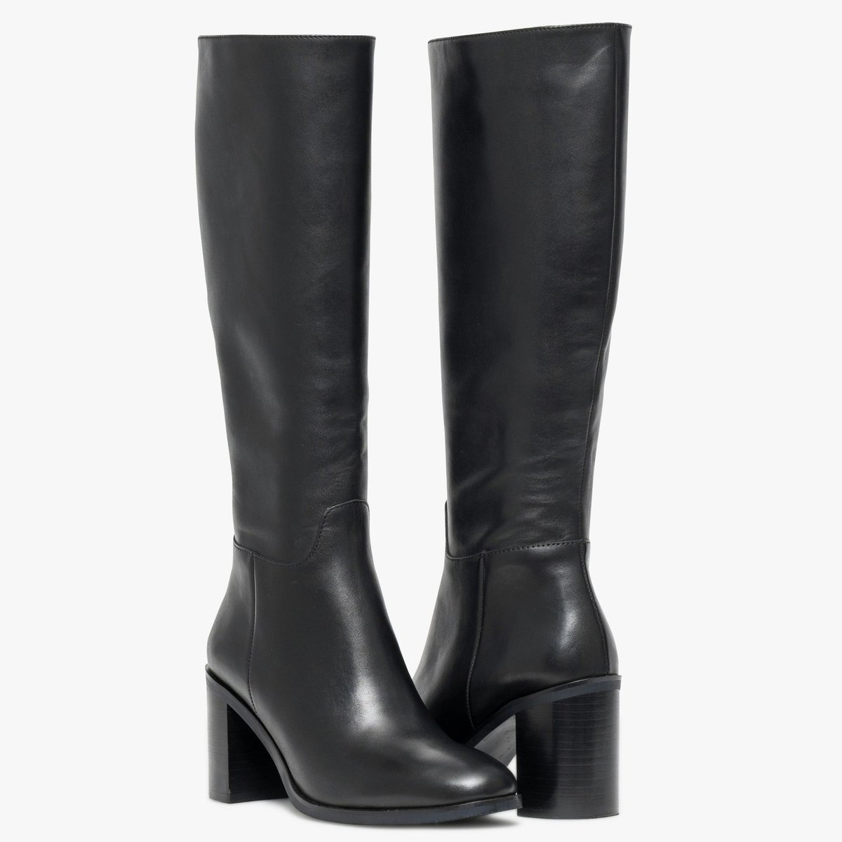 Botte À Talon en cuir FANTINE noir, BOCAGE