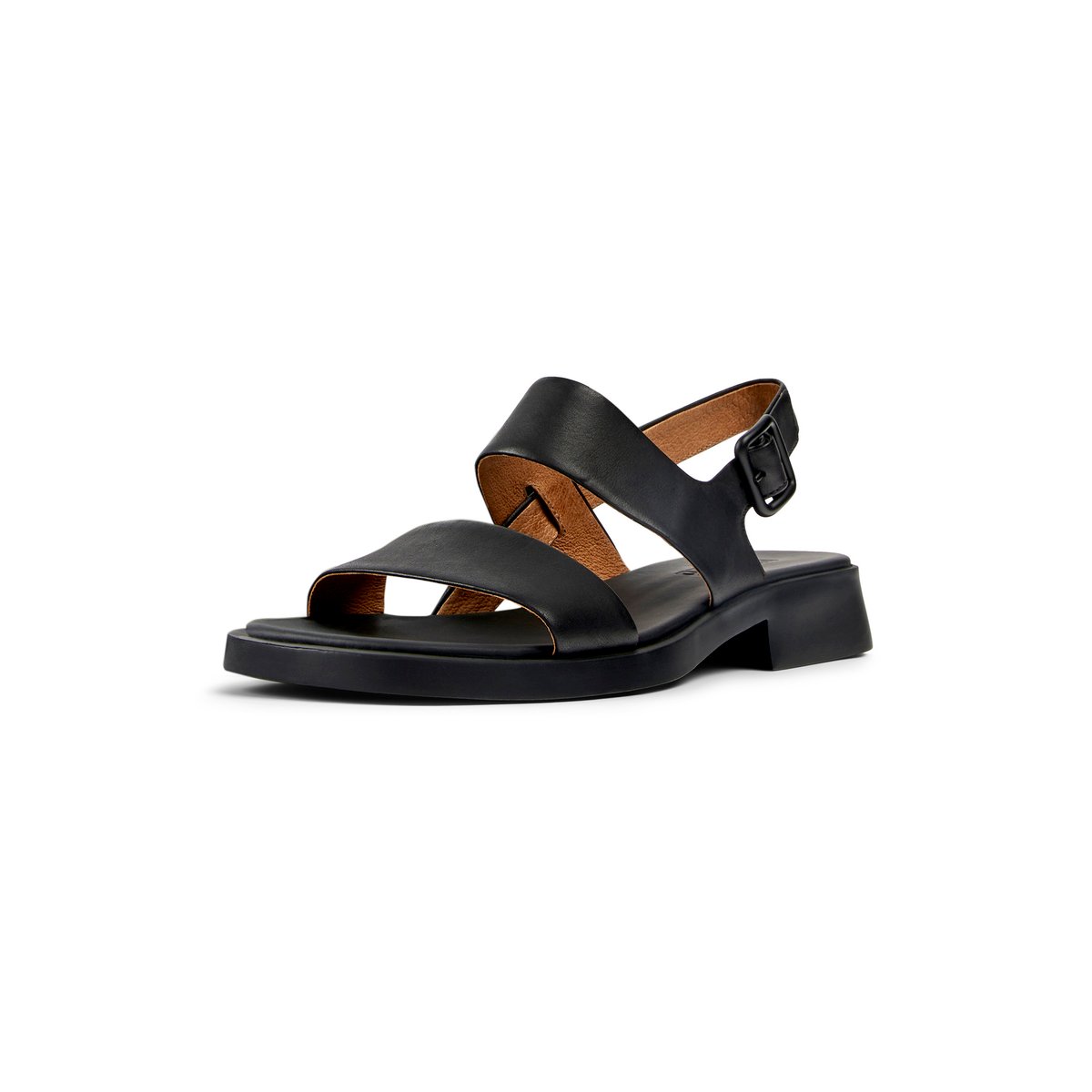 Sandales en cuir ultrasouple Dana noir, CAMPER