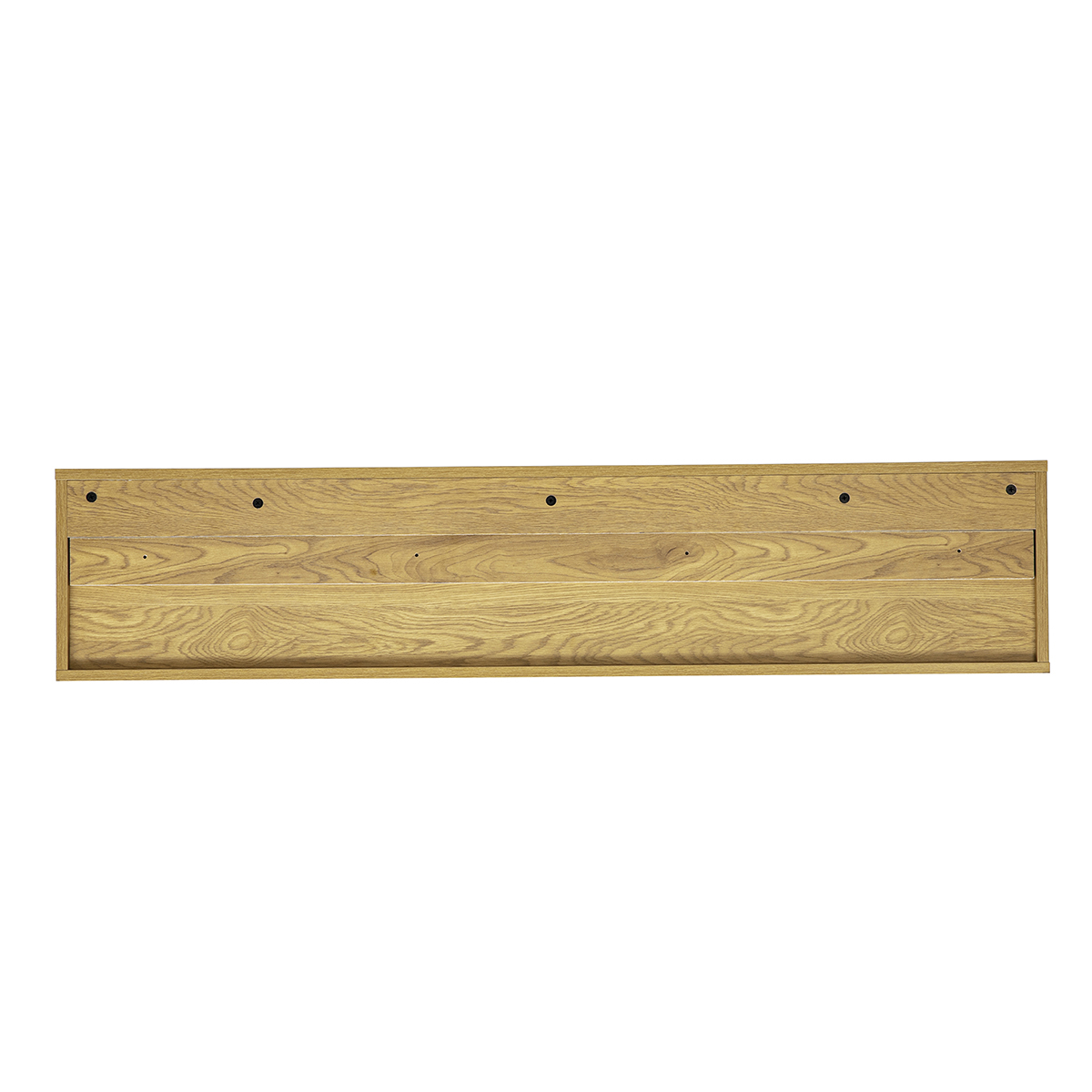 Meuble TV mural finition bois clair chêne L140 cm FLEXO chêne clair, MILIBOO