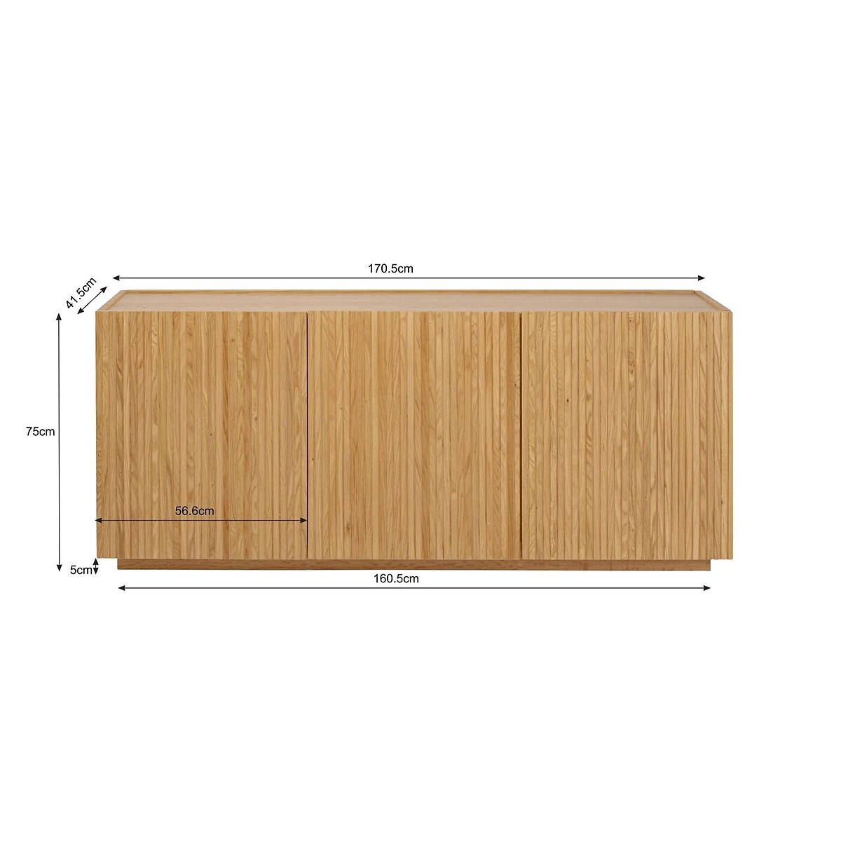 Buffet Brighton 170x75cm naturel, KARE DESIGN