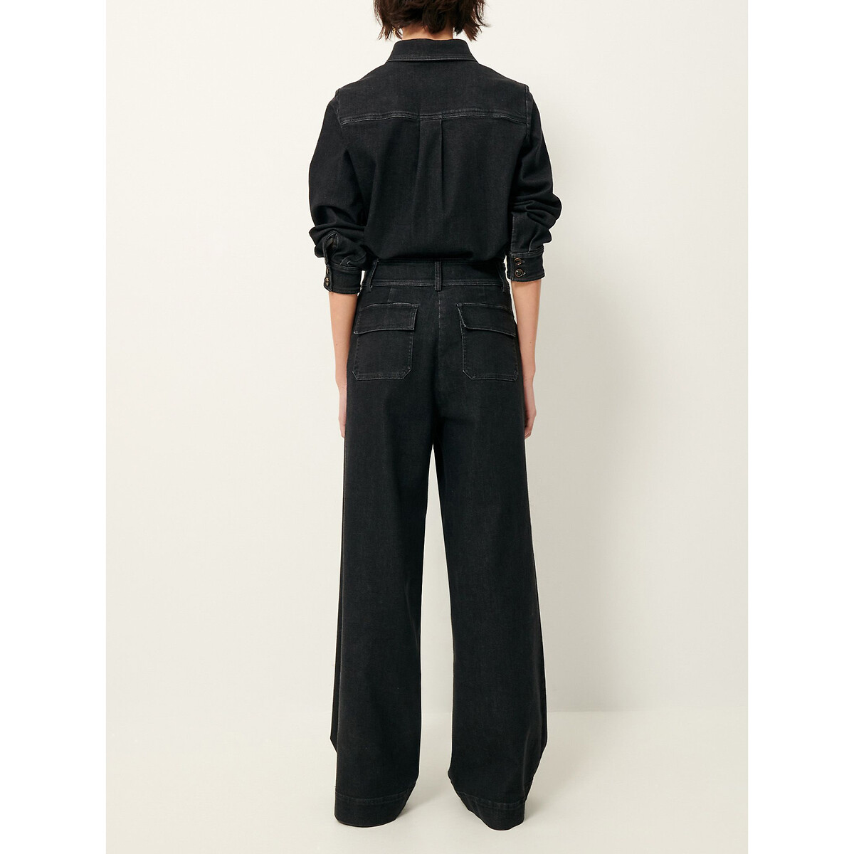 Pantalon large poches plaquées Manhattan gris, SESSUN