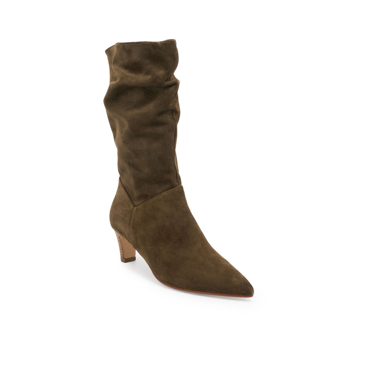 Botte À Talon en cuir ADRIANA kaki, MELLOW YELLOW