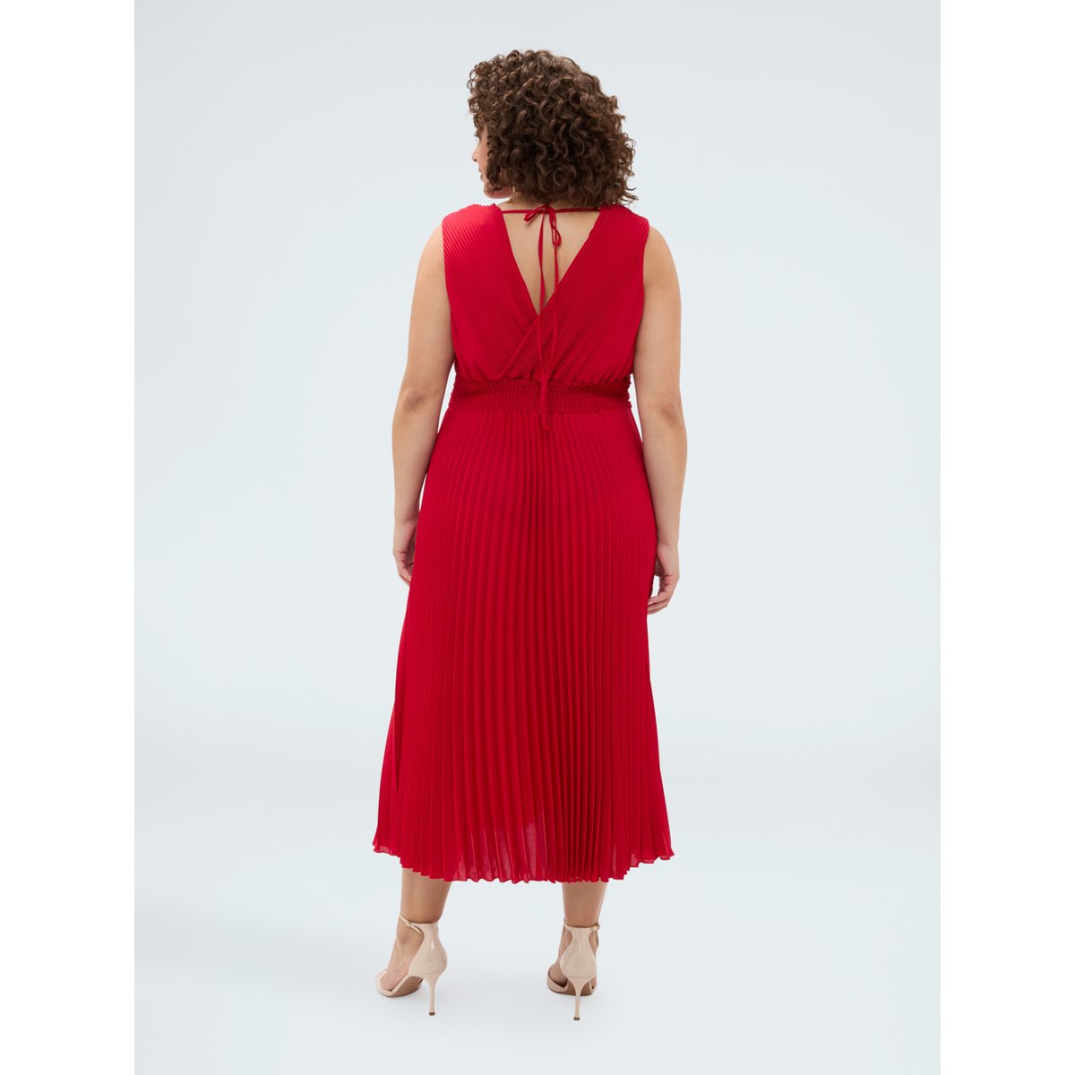 Robe Dream plissée rouge, FIORELLA RUBINO