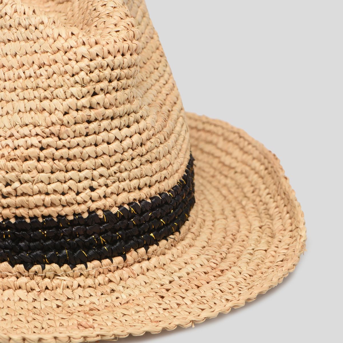 Chapeau en raphia naturel, MONOPRIX