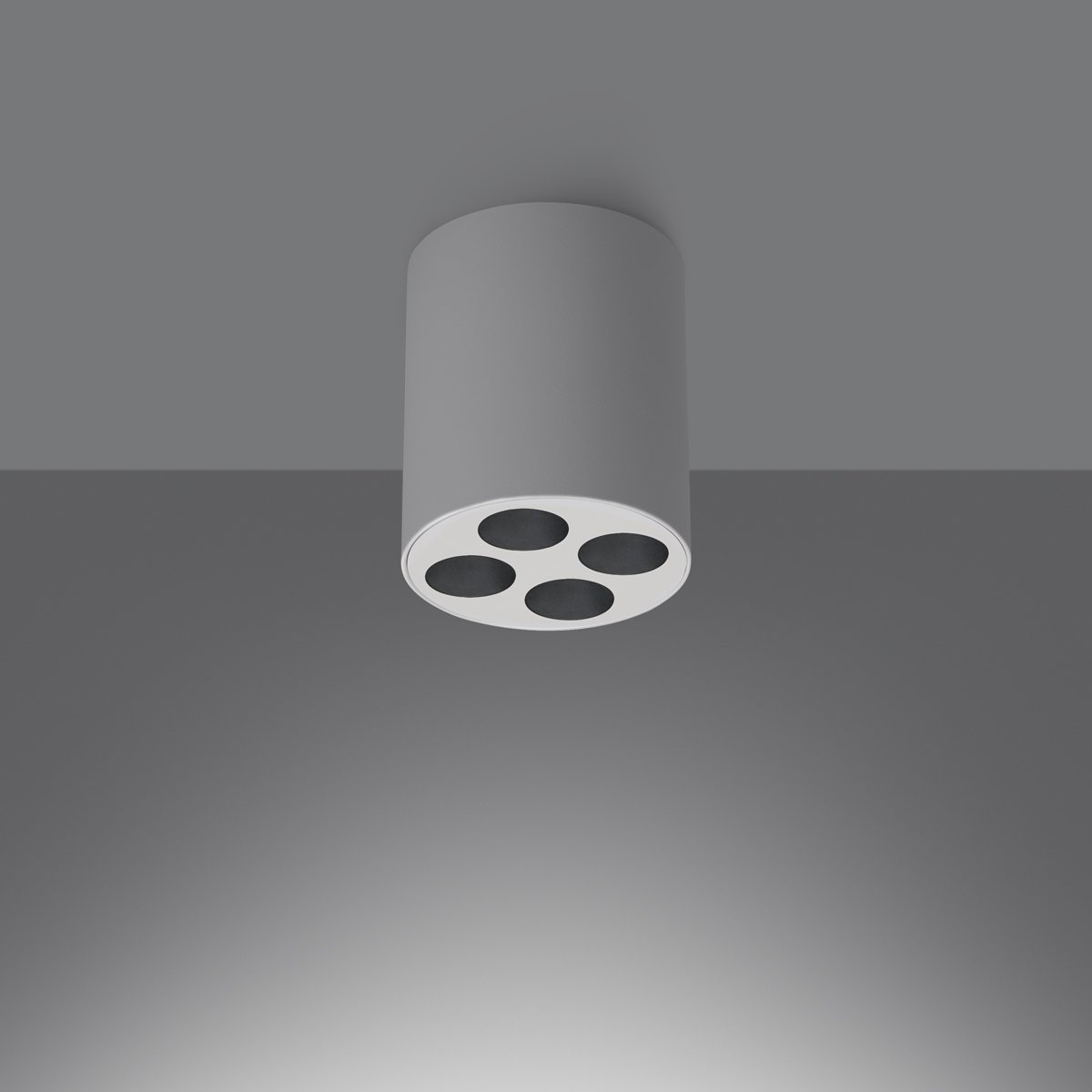 Plafonnier Aluminium Blanc LED 4 Zoe blanc, EDEN