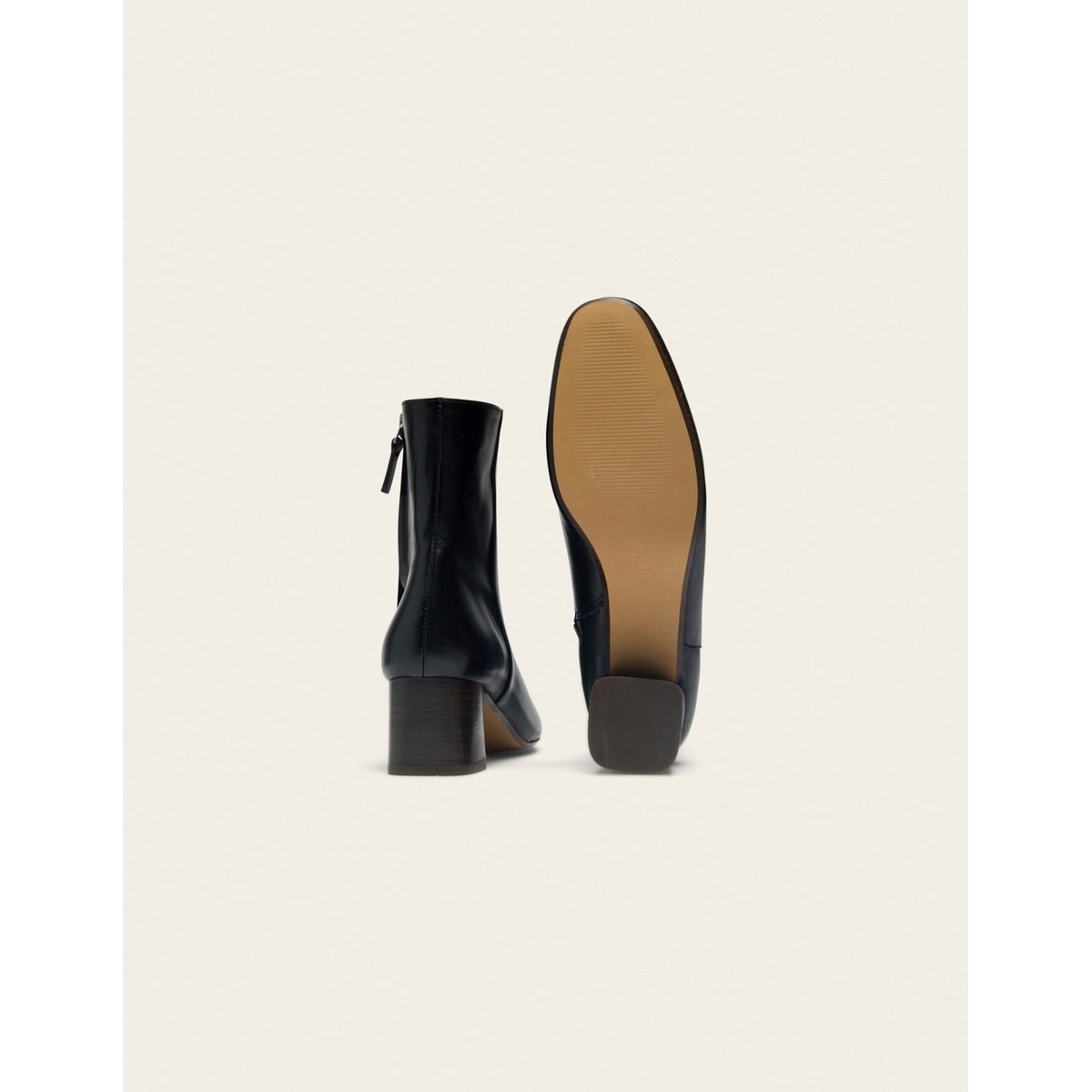 Bottines à talons VOLMA cuir noir, ODAJE