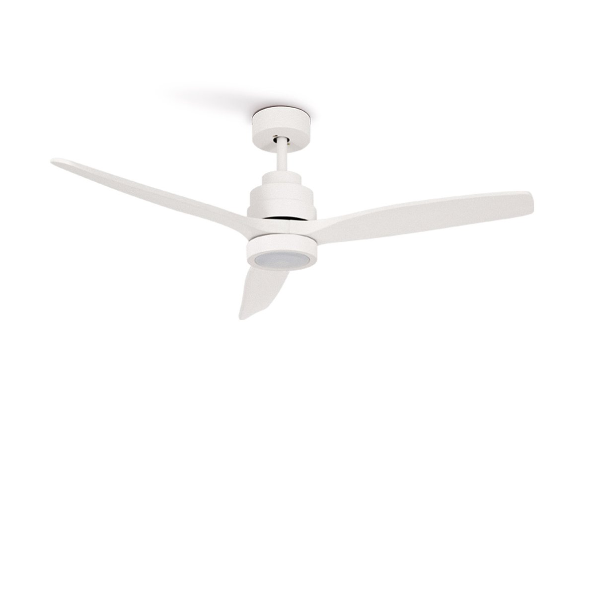 Ventilateur de plafond 40W avec lumière et télécommande WIND STYLANCE NATURAL WOOD blanc/blanc, CREATE