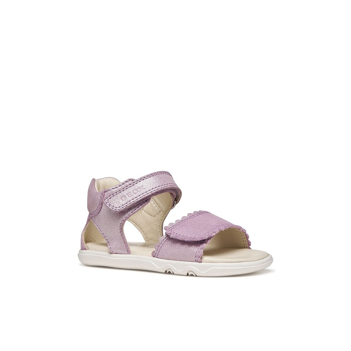 Sandales en cuir barefoot, STEPPIEUP lilas, GEOX