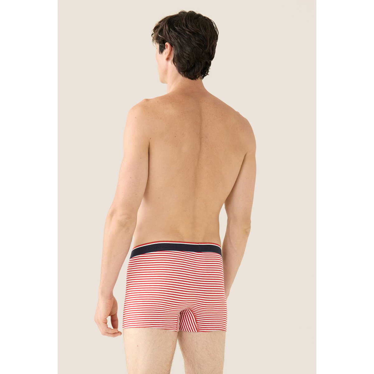 Lot de 3 boxers en coton Marius marinière rouge blanc marinière bleu, LE SLIP FRANCAIS