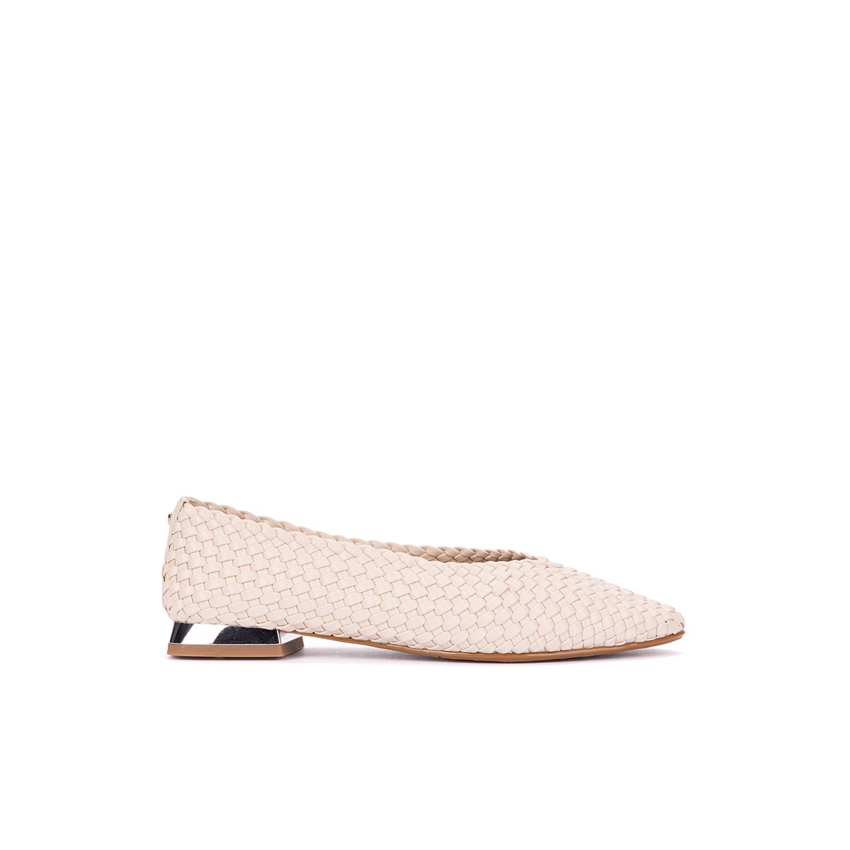 Ballerines cuir Vescia off white, MARTINELLI