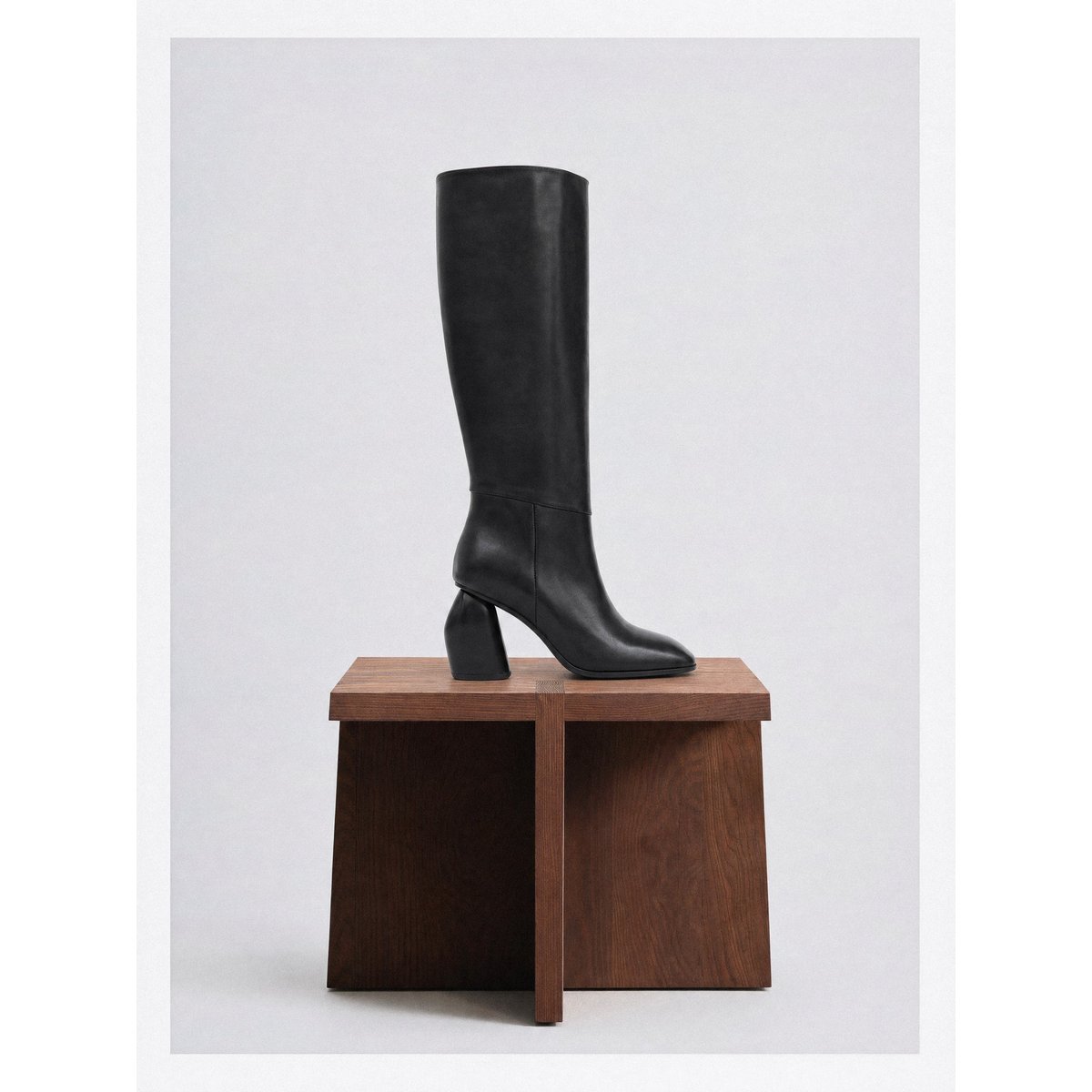 Bottes à talon large GALIA HIGH noir, MI MAI
