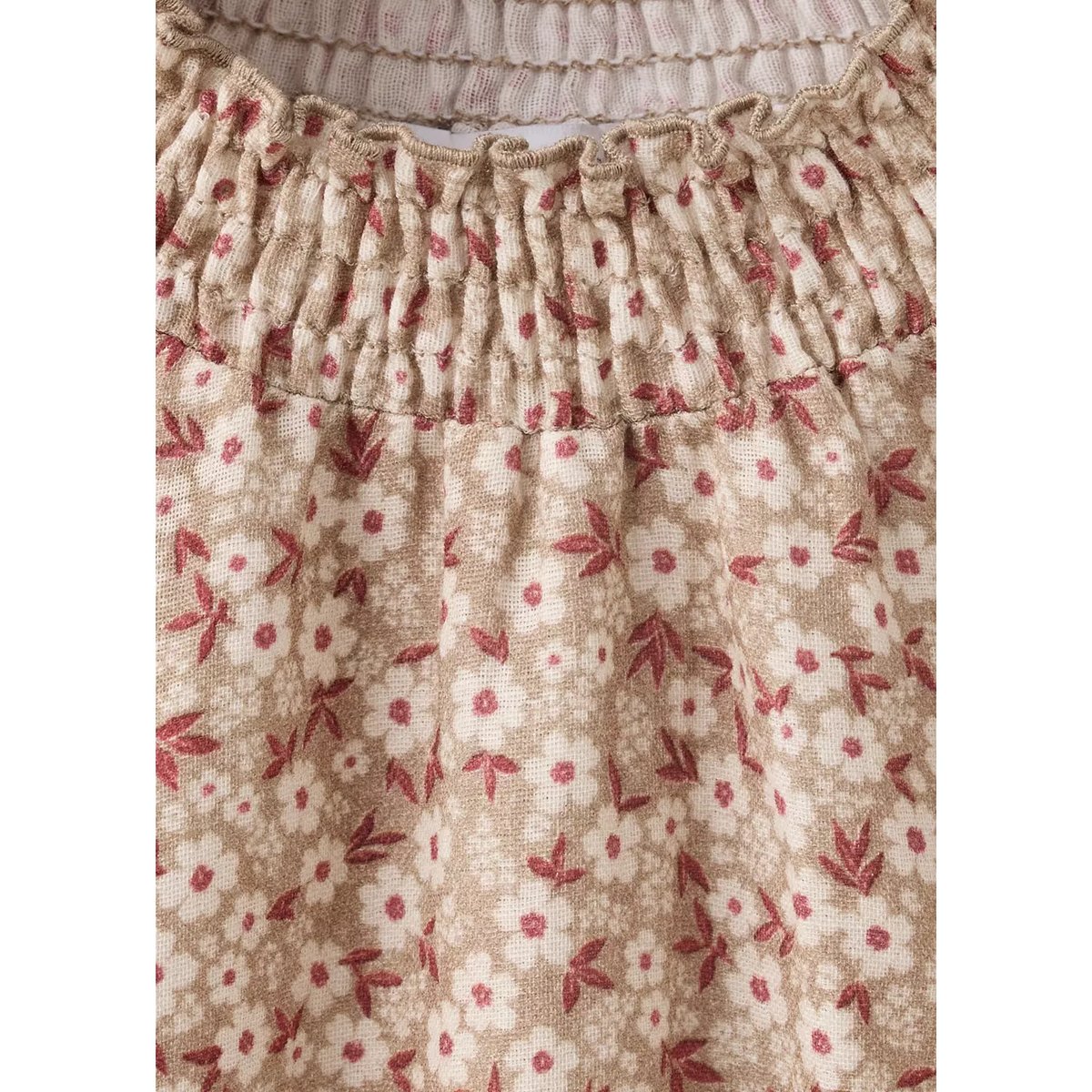 Blouse en imprimé floral beige, MANGO KIDS