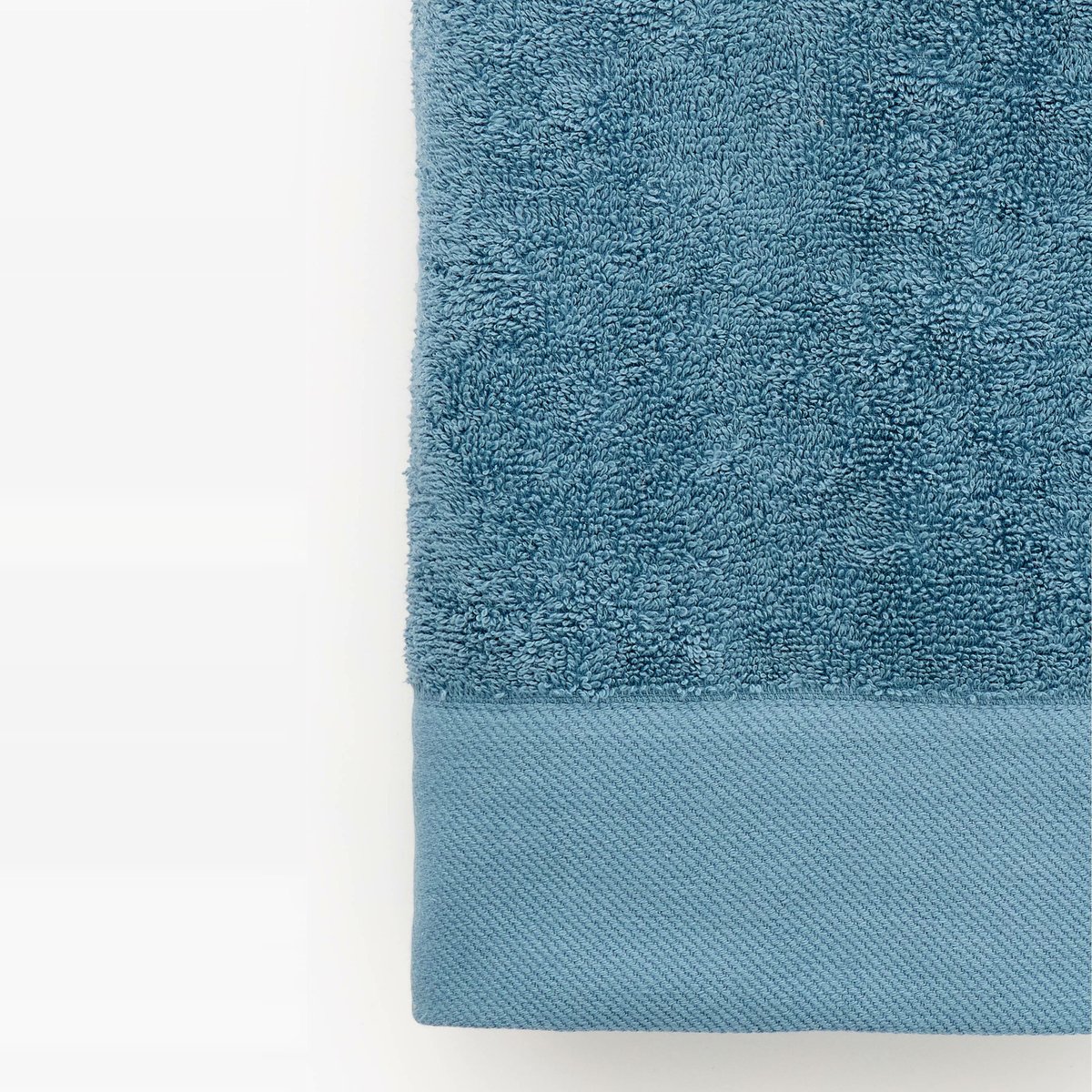 Serviette de bain unie, en coton BIO GOTS tempete, MONOPRIX