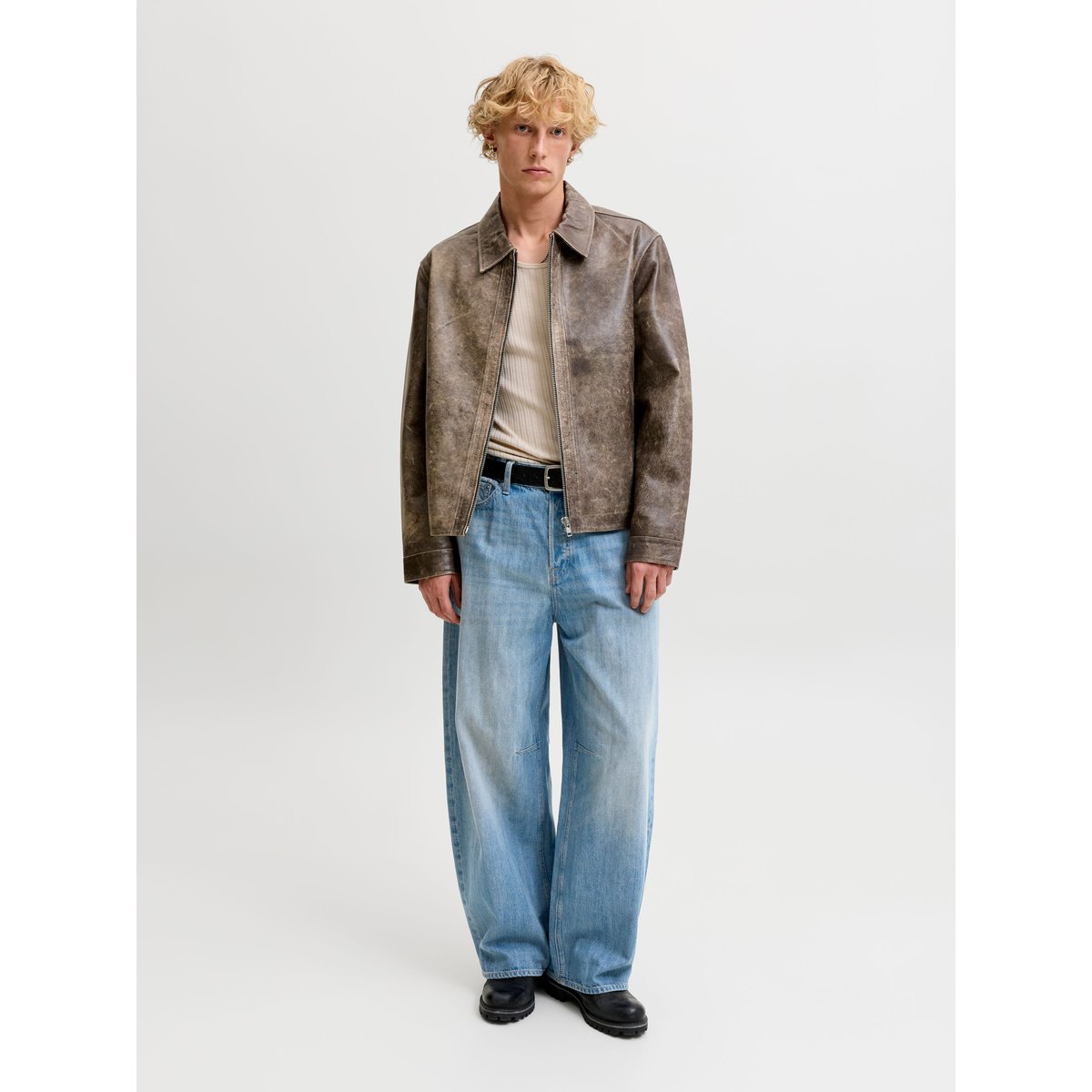 Jeans À Coupe Tonneau blue denim, JACK & JONES