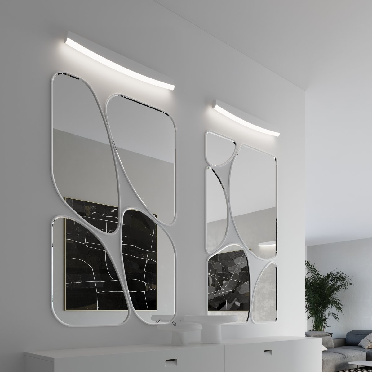 Applique murale Acier Blanc LED 1 Jorun blanc, EDEN